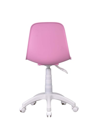 Vilinze Eames Çalışma Koltuğu Tekerlekli Ofis Sandalyesi Pembe