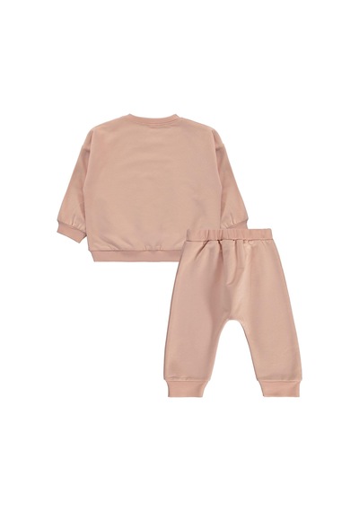 Civil Baby Cvl Baskılı Basic 6-18 Ay Takım - Pembe Pudra Pembesi