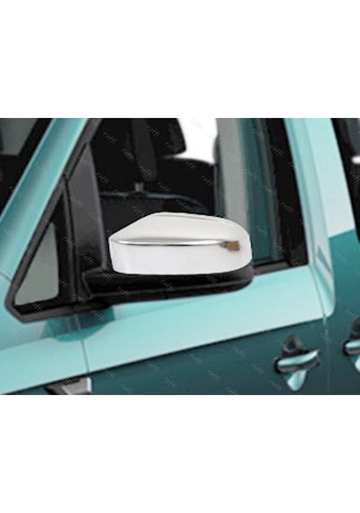 Volkswagen Caddy Uyumlu 2015-2019 Krom Ayna Kapağı 2 Parça Paslanmaz Çelik