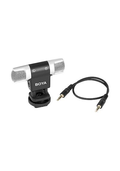 Boya By Mm3 Çift Kafa Mini Stereo Mikrofon