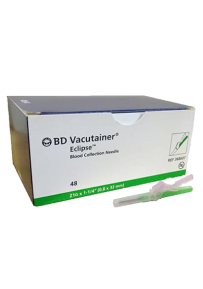 Bd Vacutainer Eclipse Kan Alma Iğne Ucu 21g X1-1/40.8 X 32mm 48 Adet 1 Kutu
