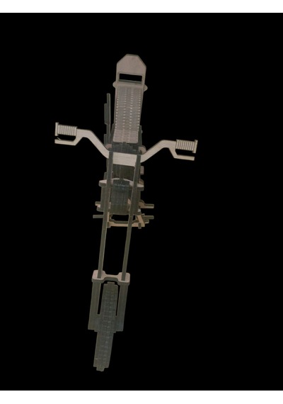 Ahşap Motosiklet Maketi Dekoratif El Yapımı 40 20 Cm
