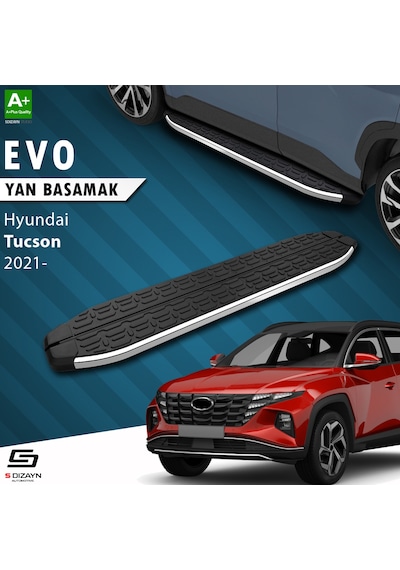 S-dizayn Hyundai Tucson 4 Evo Krom Yan Basamak 173 Cm 2021 Üzeri