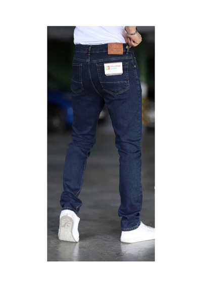 Myrab Denim Erkek Regular Kalıp Kot Pantolon Koyu Lacivert