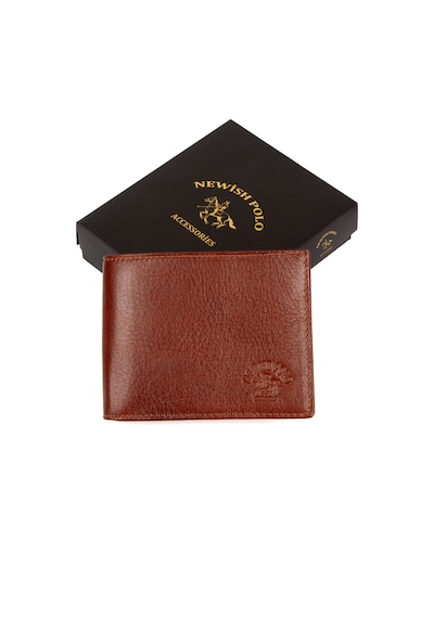 Newish Polo Erkek Hakiki Deri Cüzdan Ve Kartlık New167 Taba