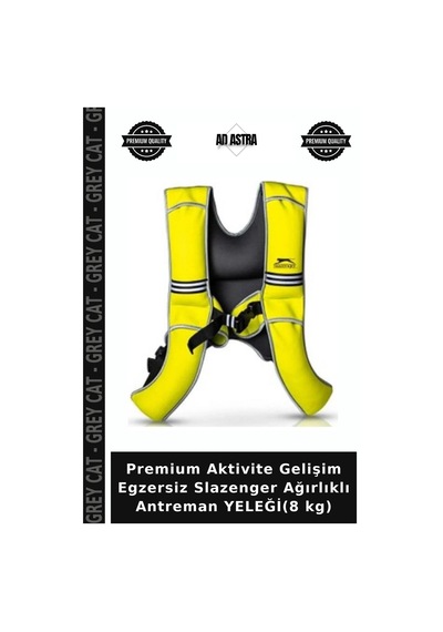 Premium Aktivite Gelişim Egzersiz Slazenger Ağırlıklı Antreman Yeleği 8 Kg Belirtilmemiş