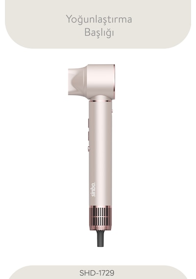 Pro Compact Uzun Multi-styler Hava Üfleme Şekillendirici Full Seti 5in1 Saç Şekillendirici Shd-1729 - Rose Gold Açık Pembe