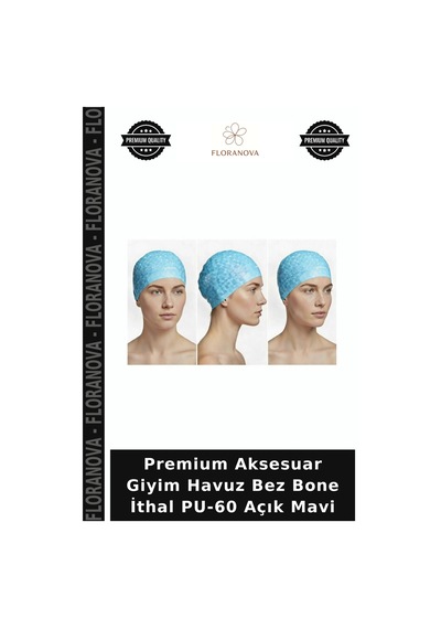 Premium Aksesuar Giyim Havuz Bez Bone İthal Pu-60 Açık Mavi