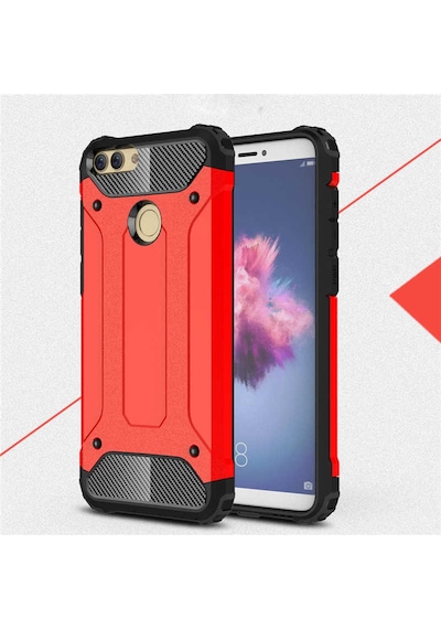 Huawei P Smart 2018 (FIG-LX1) - Kilif Darbe Önleyici Zirh Tank Kapak