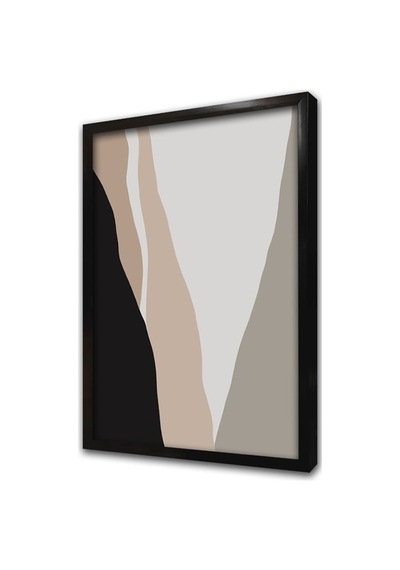 Minimalist Soyut Üçlü Çerçeveli Mdf Tablo Seti-173769