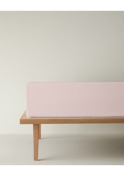 English Home Novella Premium Soft Cotton Tek Kişilik Lastikli Çarşaf 100x200 Cm Toz Pembe Toz Pembe