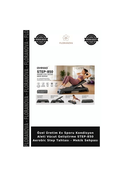 Özel Üretim Ev Sporu Kondisyon Aleti Vücut Geliştirme Step-850 Aerobic Step Tahtası - Mekik Sehpası