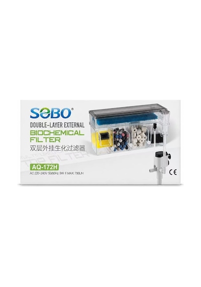 Sobo Aq-172h Bio Askı Filtre 8 Wt 600 L/h