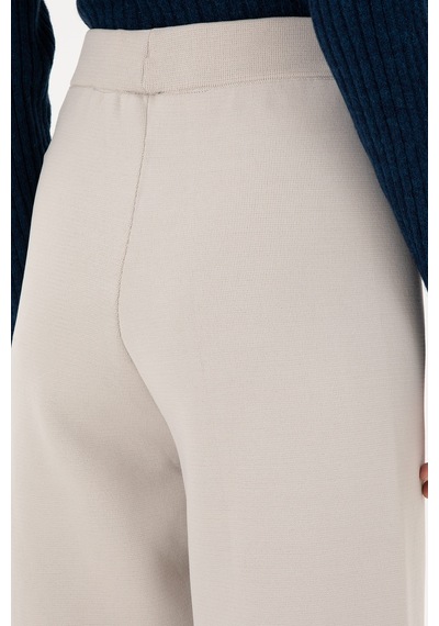 U.S. Polo Assn.  Kadın Taş Loose Fit Triko Pantolon 50293068-VR049