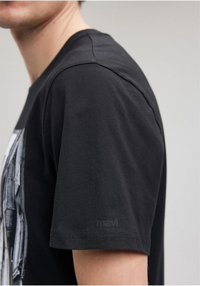 Mavi M067053-900 Siyah Erkek Regular Galata İstanbul Baskılı T-shirt Siyah