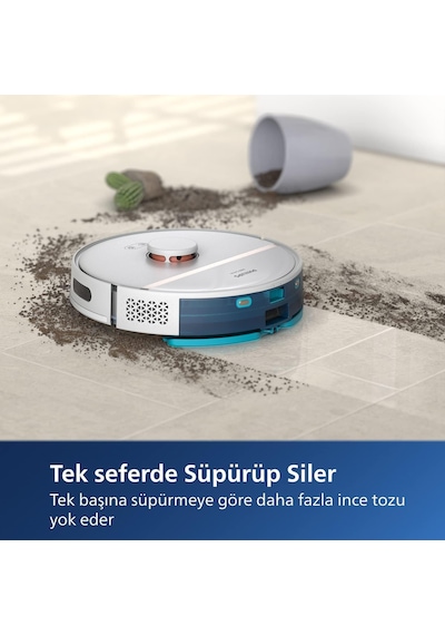 Lexroo Phılıps Xv1430 Robot Süpürge 3000 Serisi Uyumlu Yedek Mikrofiber Bez, Mavi, Xu3 Serisi Standart
