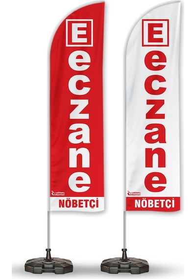 Nöbetçi Eczane Yelken Bayrak 2'li Paket V1