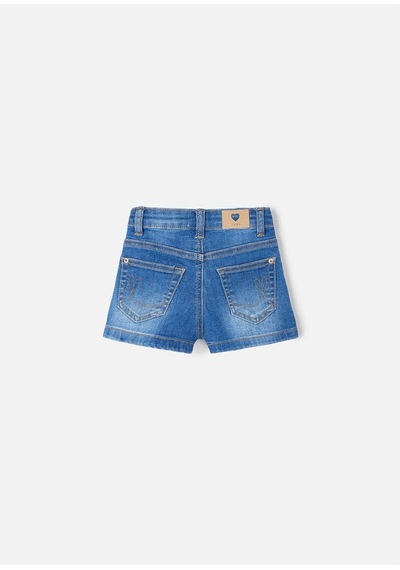 Kız Çocuk Denim Şort Koyu Mavi 236 Koyu Mavi