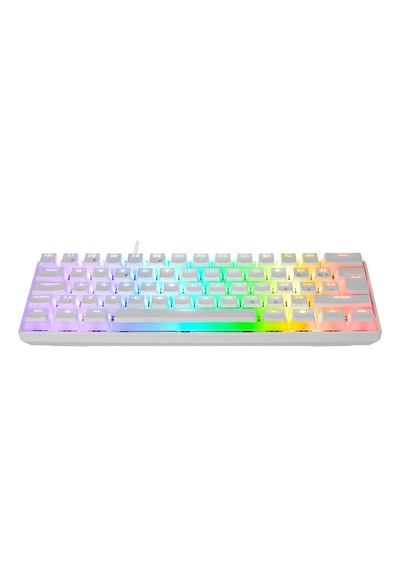 Everest Brıar Siyah Q Red Switch Rgb Type-c Mekanik Gaming Oyuncu Klavyesi Beyaz