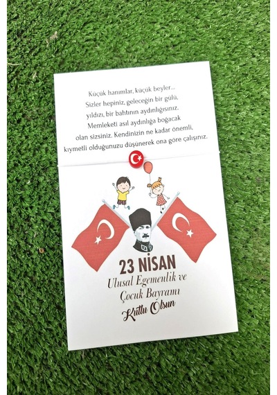 10 Adet 23 Nisan Hediyelik Bileklik - Türk Bayraklı Kartlı Bileklik - Jelatinlidir. Renkli