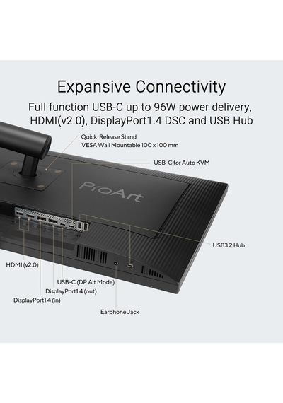 Proart Display Pa32uce 31.5 60hz 5ms 4k Uhd Adaptive Sync Ips Pivot Monitör