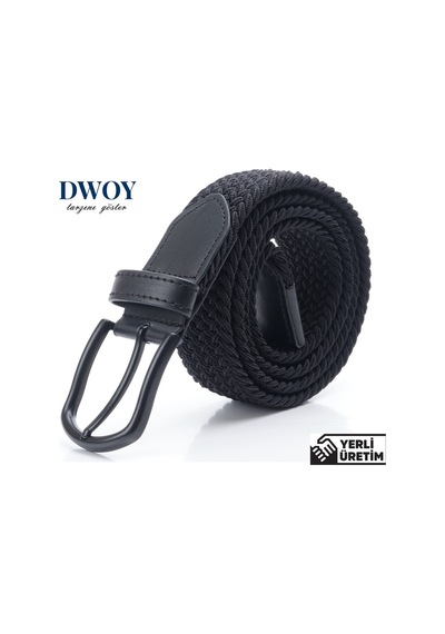Dwoy Elastik Örgü Kemer 2'li Set-806 Kahverengi