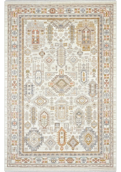 Cool Halı Zaraf Krem Halı Etnik Desen Bohem Ev Oda Halısı Modern Oturma Odası Salon İnce Yazlık Halı