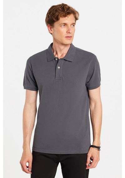 Tudors Erkek Slim Fit Dar Kesim Premium Seri %100 Pamuk Yumuşak Dokulu Merserize Gri Polo Yaka Tişört -50927 Tudors Erkek Slim Fit Dar Kesim Premium Seri %100 Pamuk Yumuşak Dokulu Merserize Gri Polo Yaka Tişört -50927