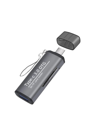 Type-c To Usb 3.0 Tf Sd Kart Okuyucu Usb Type-c Otg Adaptör Çevirici