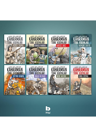 Kahraman Türk Kadınları Serisi 8 Kitaplık Set