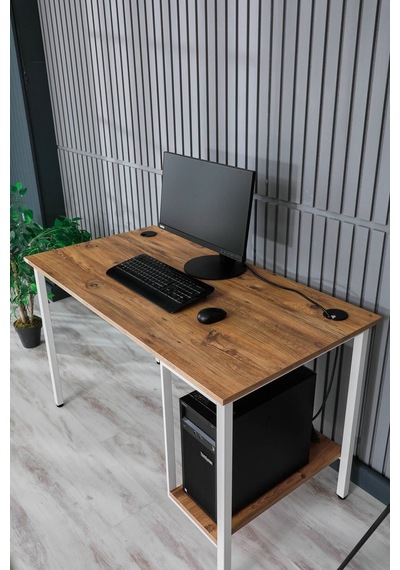 Sehpol Bilgisayar Masası Sağ Sol Yönlü Pc Kasa Raflı 125x65x75 Cm Beyaz Atlantik Çam Atlantik Çam - Beyaz Sehpol Bilgisayar Masası Sağ Sol Yönlü Pc Kasa Raflı 125x65x75 Cm Beyaz Atlantik Çam Atlantik Çam - Beyaz