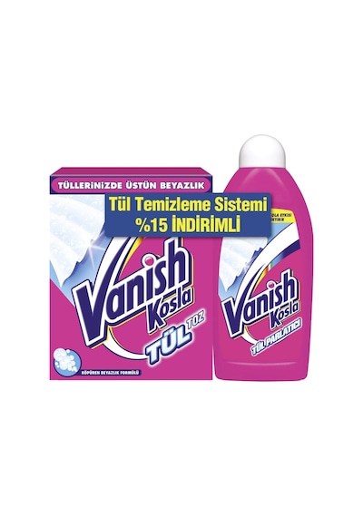 Vanish Kosla Toz Tül Temizleyici+parlatıcı 450g Tüller İçin Etkili Temizlik 2'li Ekonomik Paket Tarı