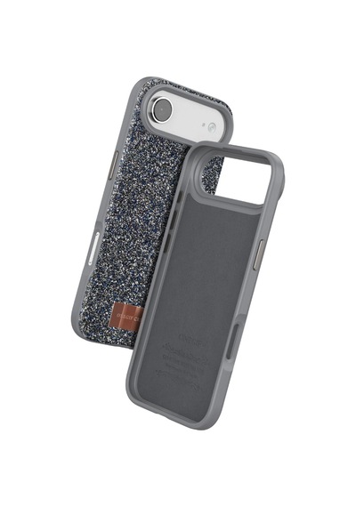 Apple Uyumlu iPhone 17 Air Bright Simli Kapak Gümüş\