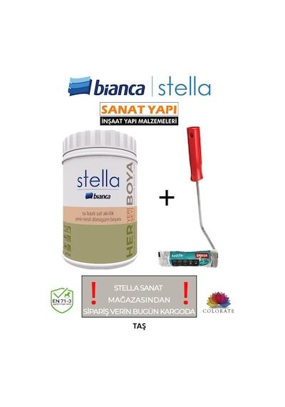 Su Bazlı Saf Akrilik Boya Ve Rulosu 1lt Diğer