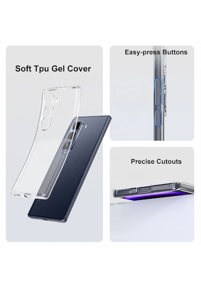 Adige Infinix Hot 60i Kılıf Silikon Şeffaf