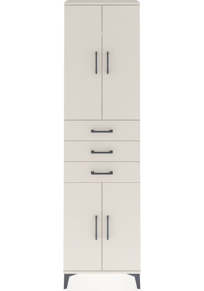 Arges Dolap 4 Raflı 3 Çekmeceli 4 Kapaklı 60x30x221 Aytaşı-ay... Aytaşı