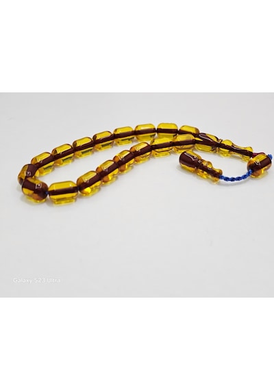 Zeyzun Usta Bilek Boy Efe Maskot Sıkma Kehribar Tespih 16x11 Mm K 43405579