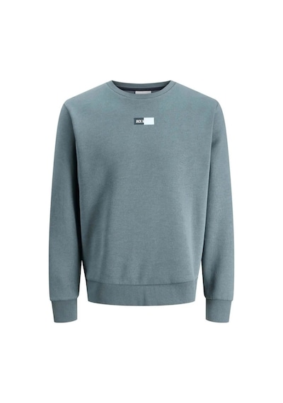 Jack & Jones Jack&jones 12310759 Jjpan Sweat Crew Neck Smu Stormy Wthr Erkek Sweatshirt Mavi