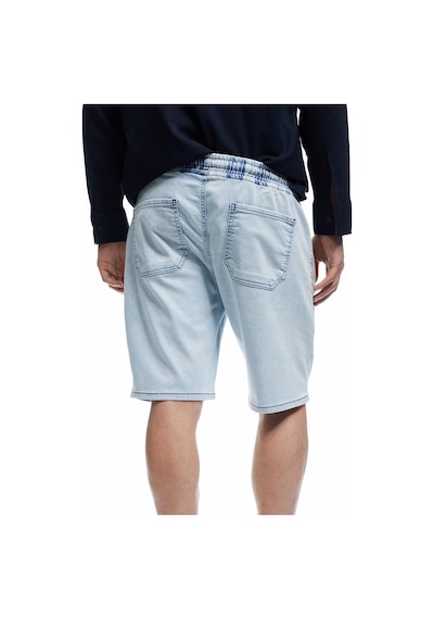 Koton Beli Bağcıklı Bermuda Slim Fit Jean Şort Açık İndigo 5sam40134nd Açık İndigo