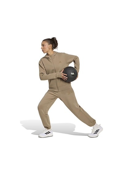Adidas D4t Fz Hoodıe Kadın Antrenman Ceketi Ks3301 Haki