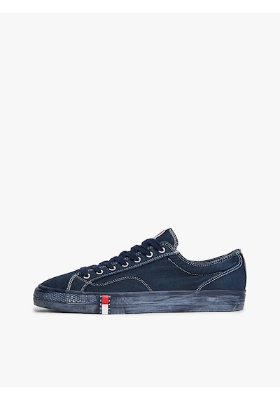 Tommy Hilfiger Archıve Vulc. Y2k Washed Canvas Erkek Mavi Sneakers - Em0em01720