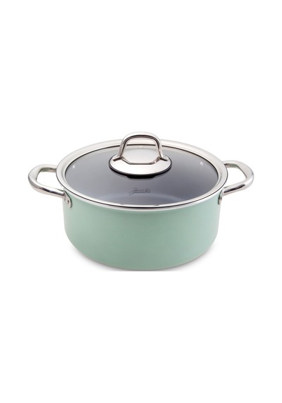 Jumbo Mint Green 7 Parça Granit Tencere Seti Yeşil