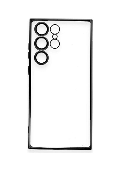 Samsung Galaxy S23 Ultra Kılıf Razer Lensli Silikon - Siyah