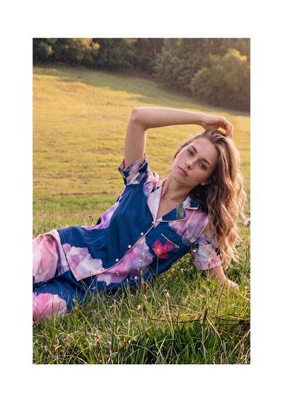 Suwen Floral Gömlek Yaka Pijama Takımı Wsh10510071377 Petrol Mavisi Suwen Floral Gömlek Yaka Pijama Takımı Wsh10510071377 Petrol Mavisi