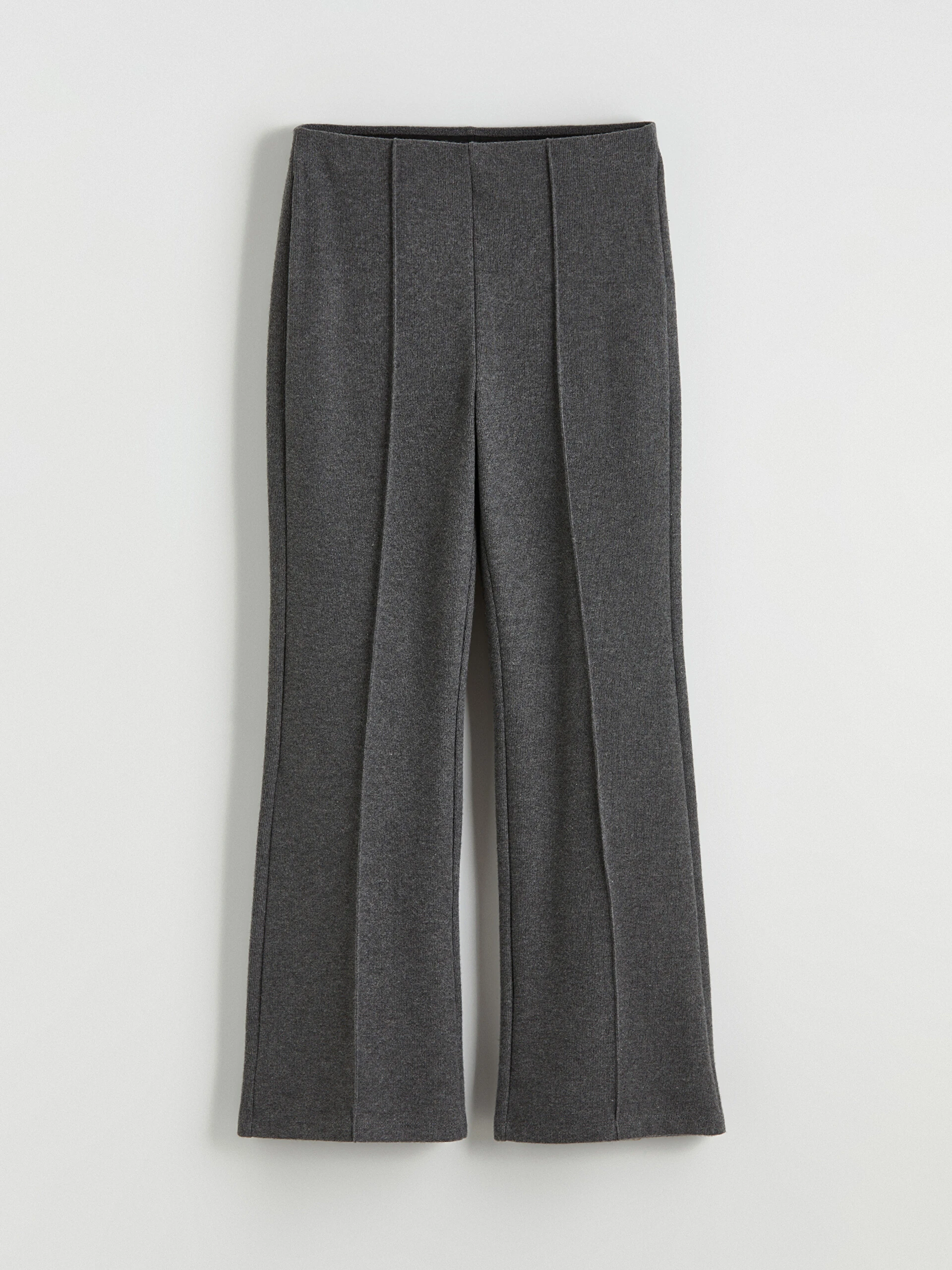 LC Waikiki Lcw Comfort Antrasit Beli Lastikli Geniş Paça Kadın Pantolon