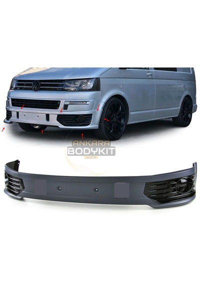 Transporter Ön Tampon Eki 2010 - 2014 Uyumlu Plastik - Boyasız