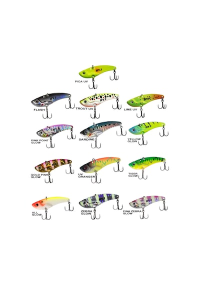 Mirror Vib 9gr / 4.5cm Vibrasyon Jig Yem Pink Point Glow