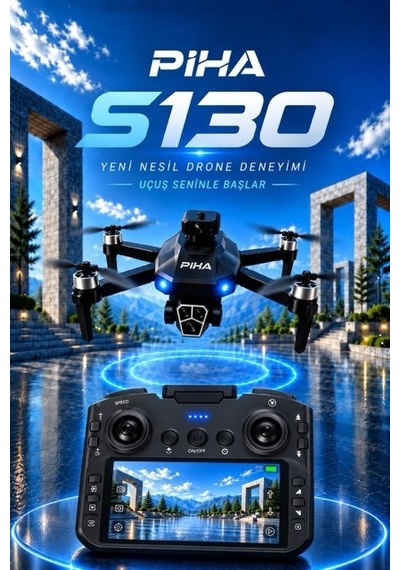 S130 Drone 2Batarya&30Dakika Uçuş 720p Çift Kamera Engelden Kaçınma Drone