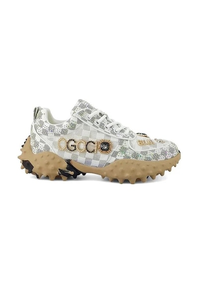 Guja 25y338-9 Taş Detaylı Fashion Kadın Sneakerspor Ayakkabı Beyaz