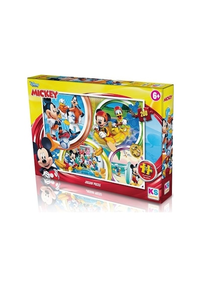 Ks Games 200 Parça Puzzle Mickey Mouse